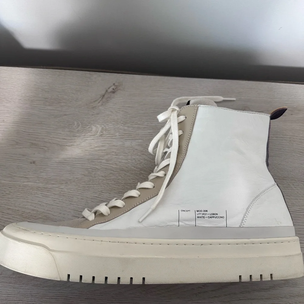 Oncept Lisbon High Top Leather Sneaker - Size 9.5 - Picture 10 of 14